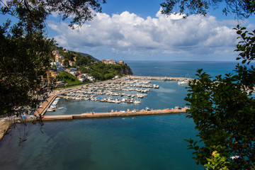Naklejka premium Agropoli, pearl of Cilento, view of the port
