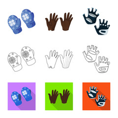 Fototapeta premium Vector design of silhouette and safety logo. Collection of silhouette and comfort stock vector illustration.