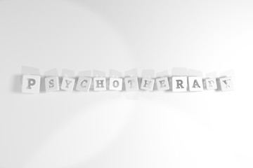 Psychotherapy, health keyword. For web page, graphic design, texture or background.