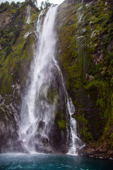 Fototapeta premium Magnificent cliff of Milford Sound fjord