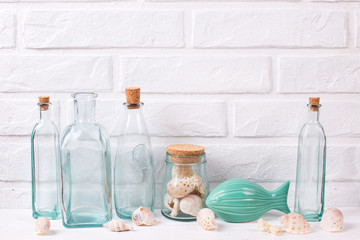 Summer vacation concept. Summer interior decorations.