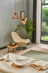 Modern living room sofa and chair style.