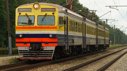 Obraz premium Latvian Railways old electric train