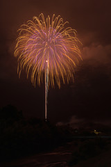 伊達のふるさと夏まつり 10号割物花火 12 inch fireworks shells at Date fireworks festival in Fukushima Japan