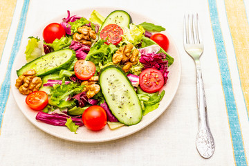 Fresh vegetables cooking background