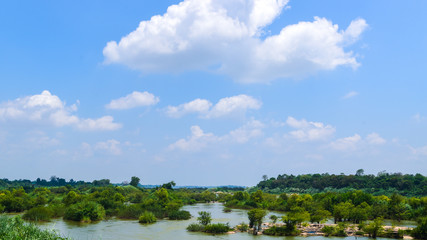 Blue sky with white clouds