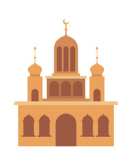 Obraz premium ramadan kareem mosque building icon