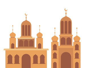 ramadan kareem mosque building icon