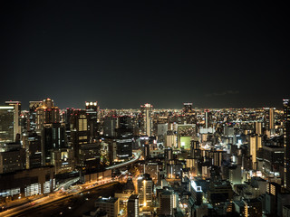 Skyline di Osaka dallo Sky Building