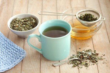 Lungwort tea (Pulmonaria officinalis)