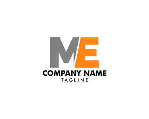 Obraz premium Initial Letter ME Logo Design Template