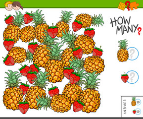 how many fruits educational game