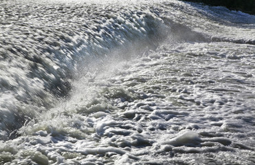 Dam on Osyotr (Sturgeon) river in Zaraysk. Russia