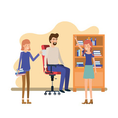 group of people in the work office