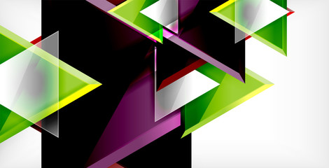 Triangle abstract background