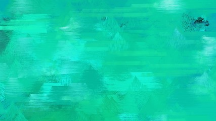 light sea green, turquoise and very dark blue color painted vintage background. brush strokes illustration can be used for wallpaper, cards, poster or creative fasion design elements