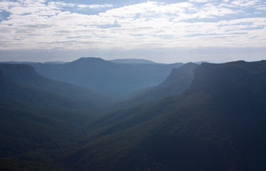 Fototapeta premium At the Blue Mountains Grand Canyon Walk lookout