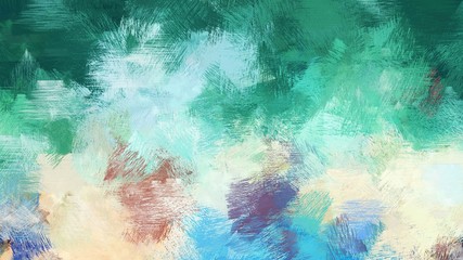 light gray, sea green and medium aqua marine color brushed strokes background. artistic texture can be used for wallpaper, cards, poster or creative fasion design elements