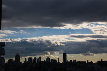 Fototapeta na wymiar clou sky of Tokyo