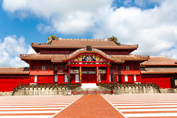 The Shuri Castle, Naha , Okinawa, Japan. One of the famouse castle in Okinawa.