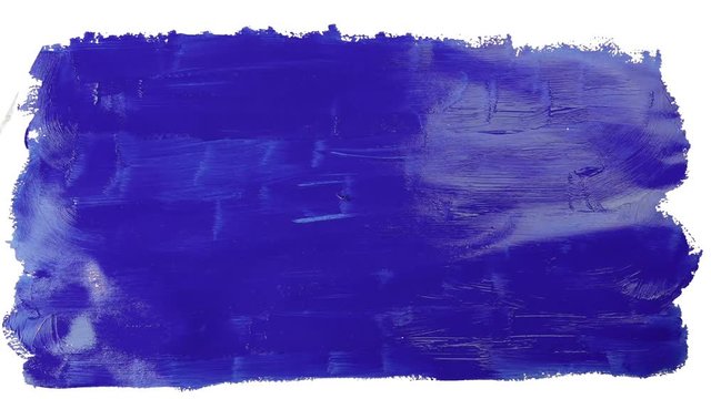Blue Paint Wipe Transition (Stop Motion Paint Stroke)