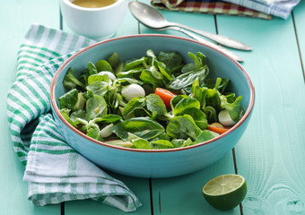 fresh salad in a bowl