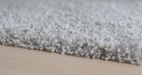 Grey carpet on the floor