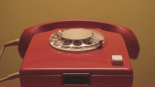 Close up Of Retro Telephone