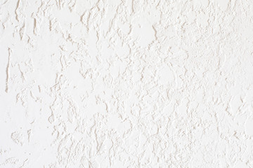 Finishing the wall with white stucco texture. Suitable for painting - obrazy, fototapety, plakaty