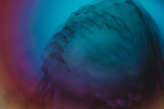 Kaelidescope images of a woman