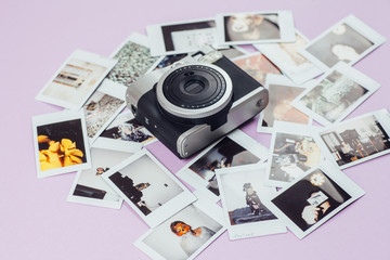 Polaroid camera and photos