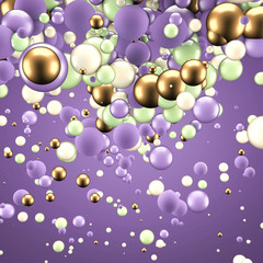 Abstract background with elements. 3d illustration, 3d rendering.