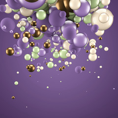 Abstract background with elements. 3d illustration, 3d rendering.