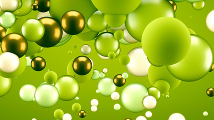 Abstract background with elements. 3d illustration, 3d rendering.