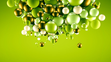 Abstract background with elements. 3d illustration, 3d rendering.