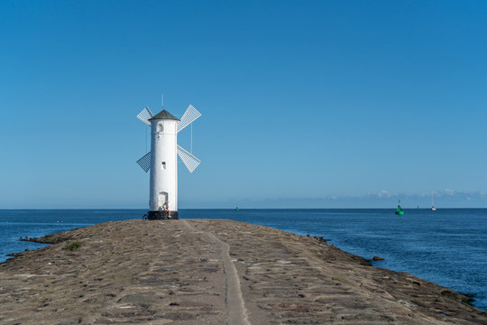 Swinemünde Leuchtturm an der Ostsee