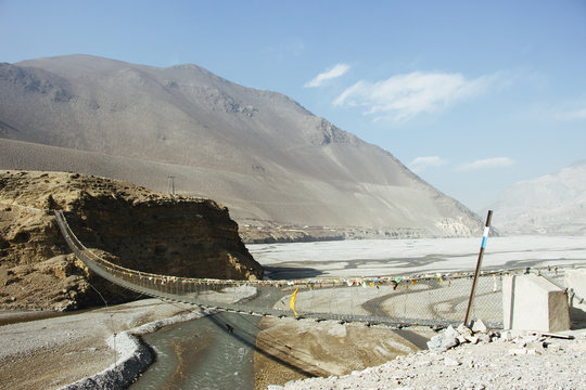 View of mountain desert