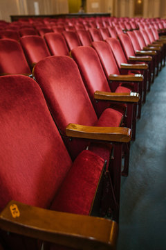 Theater Seats in Red