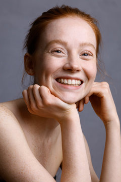 young woman with red hair
