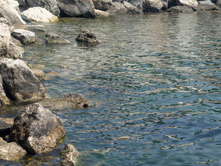 sea ​​rocky coast - calm coastline