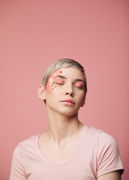Female flower portrait