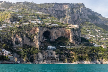 the village of Positano, on the Amalfi Coast, Italy