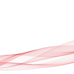 Fototapeta premium Red curved lines. Colorful vector illustration eps 10