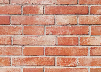 Red face brick wall texture