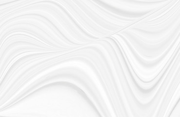 Fototapeta na wymiar White background 3 d with elements of waves in a fantastic abstract design, the texture of the lines in a modern style for wallpaper. Light gray template for wedding ceremony or business presentation.