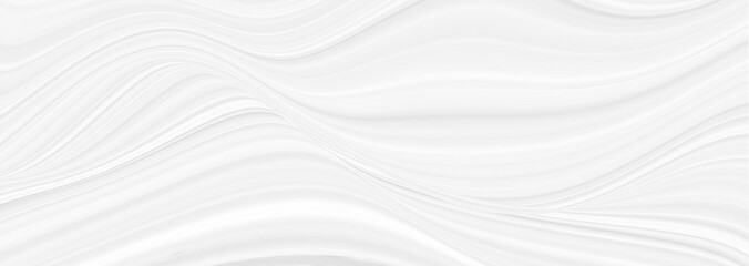 White background 3 d with elements of waves in a fantastic abstract design, the texture of the lines in a modern style for wallpaper. Light gray template for wedding ceremony or business presentation.