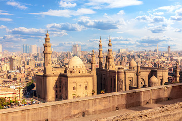 View on the Mosque-Madrassa of Sultan Hassan, Cairo, Egypt