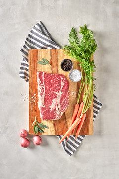 Grass Fed and Finished Pasture Raised Organic Beef Being Prepare