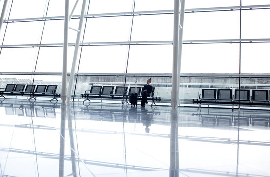 woman at airport