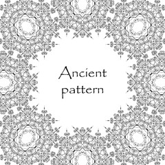 Frame with monograms for design and decorate.